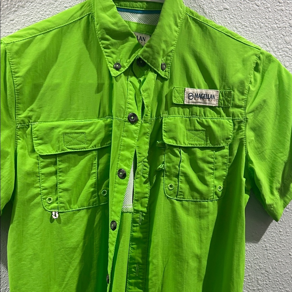 Magellan Outdoors boys Green Outdoor Shirt